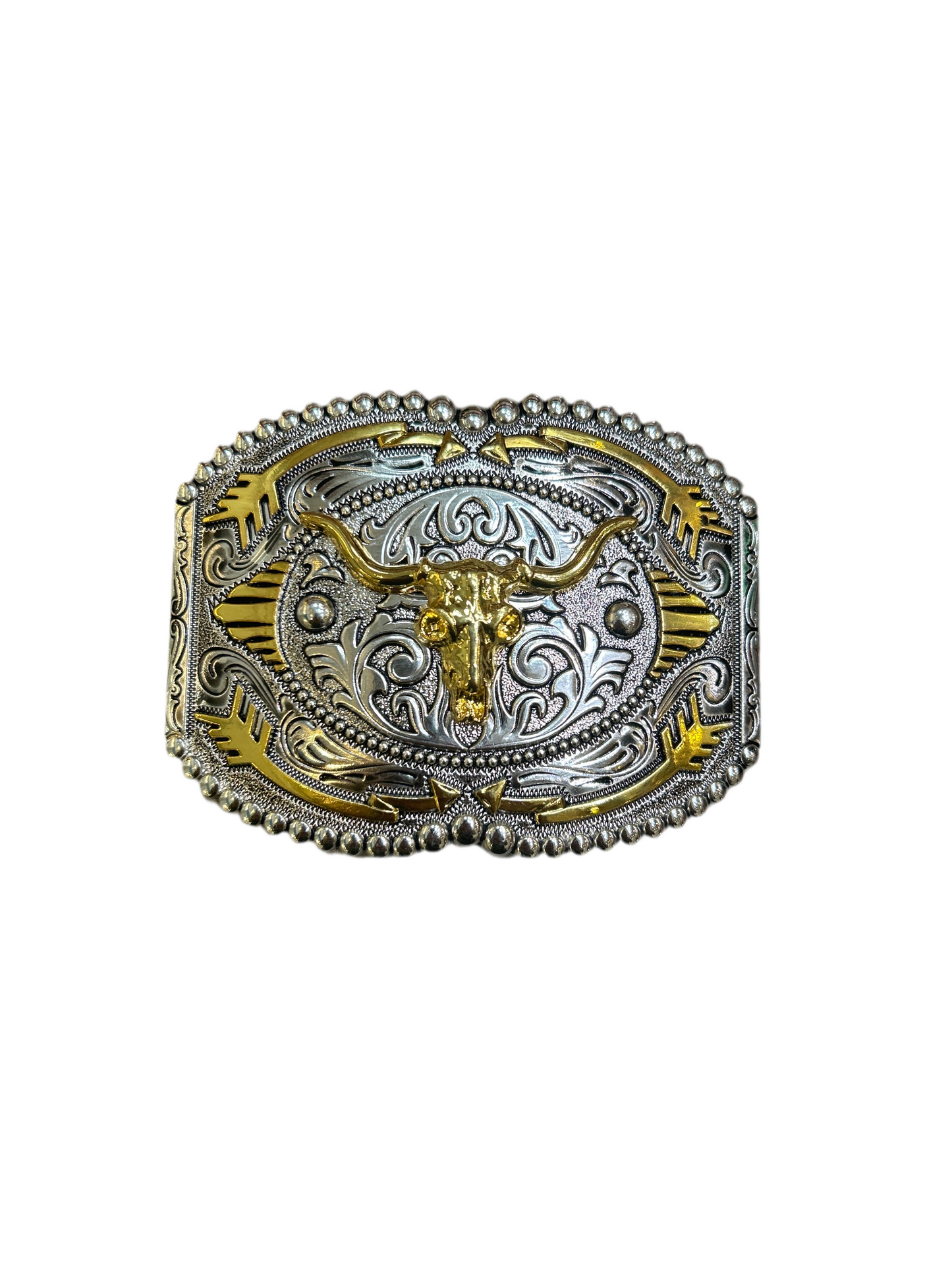 Western style stainless belt buckle