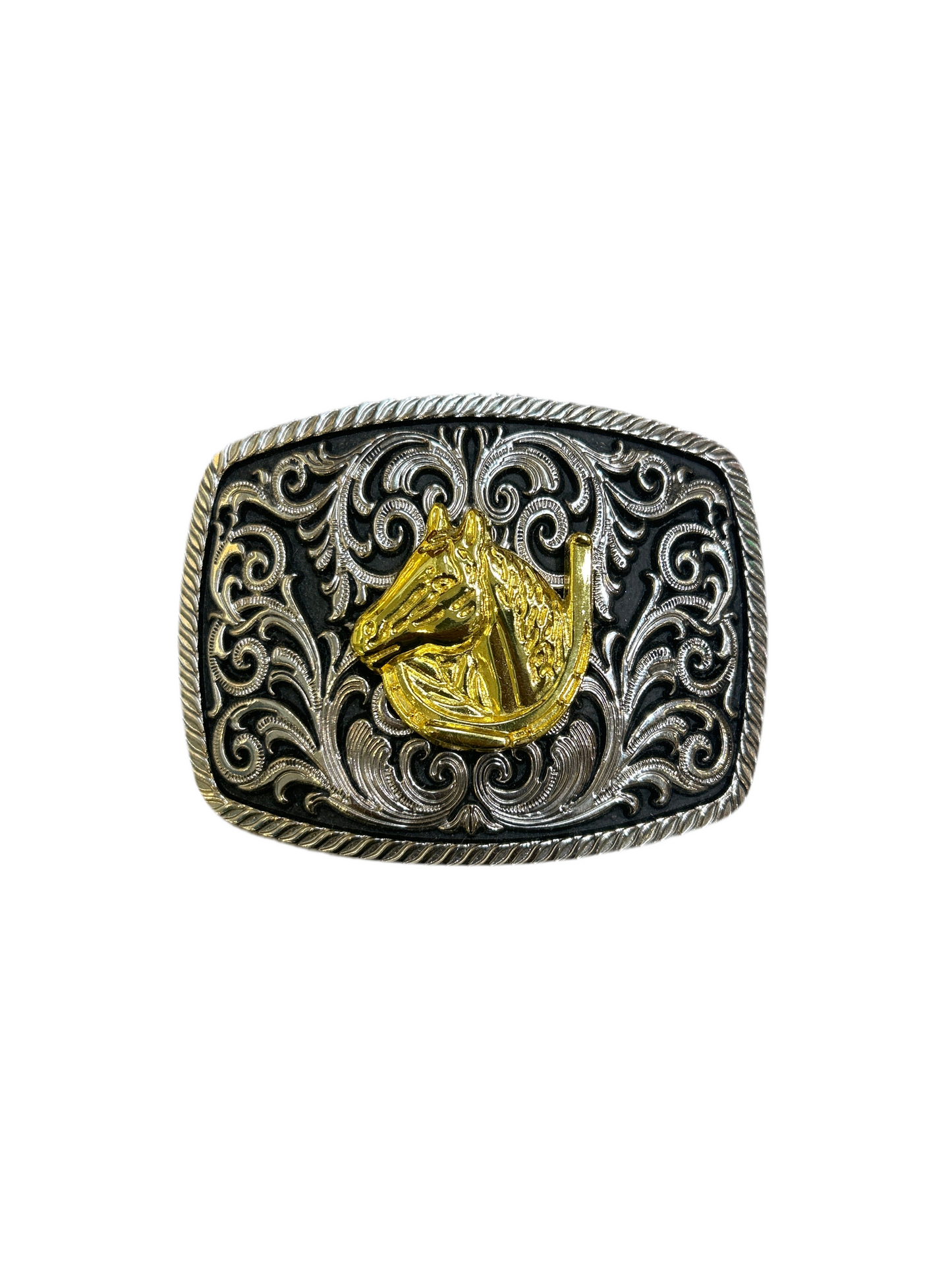 Western style stainless belt buckle