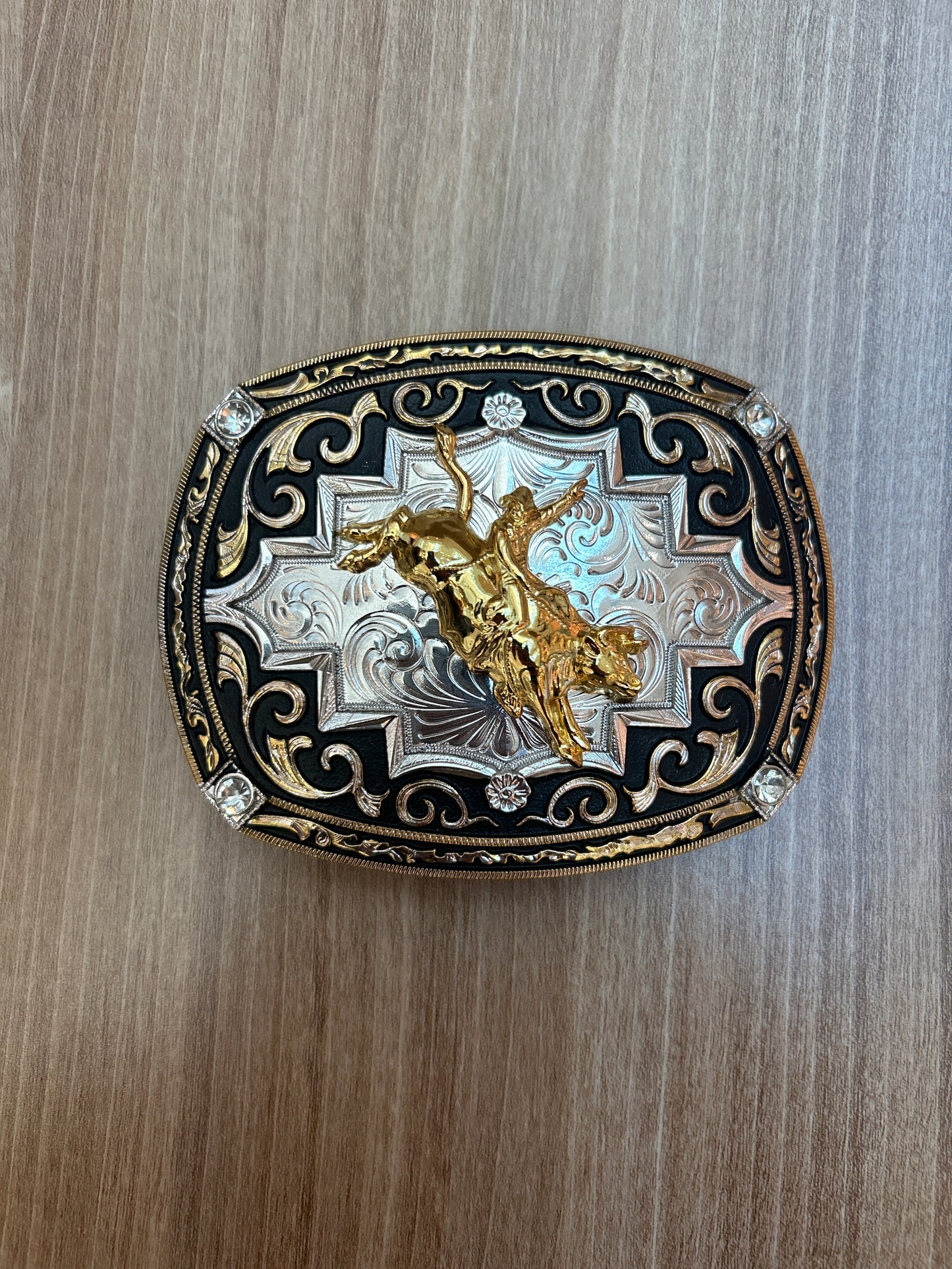 Western-style stainless steel belt buckle