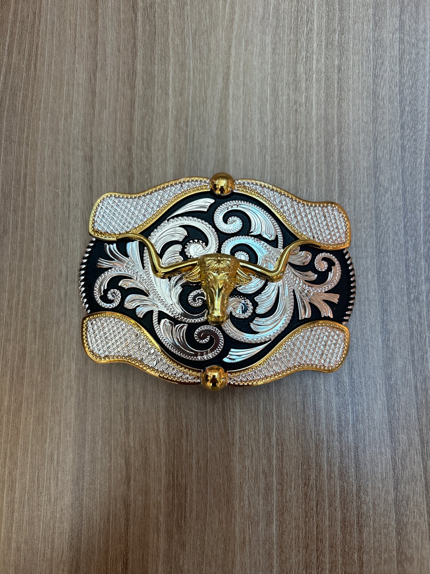 Western-style stainless steel belt buckle