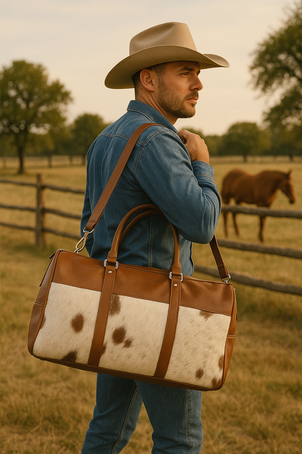 The Rustic Hide Duffle