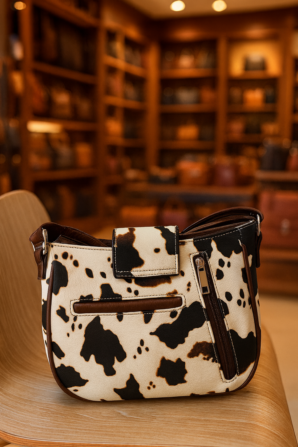 The Cowhide Charm Crossbody