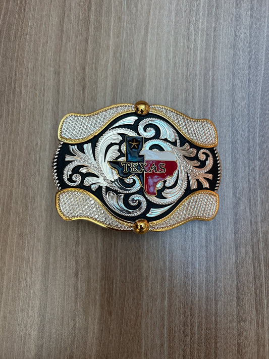 Western-style stainless steel belt buckle