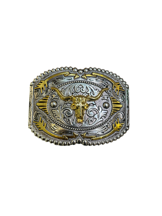 Western style stainless belt buckle