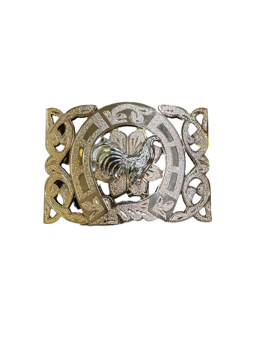 Western style stainless belt buckle