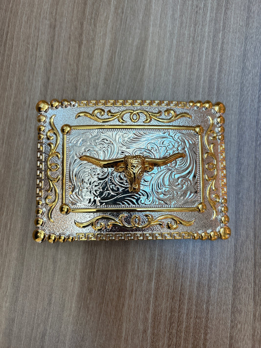 Western-style stainless steel belt buckle