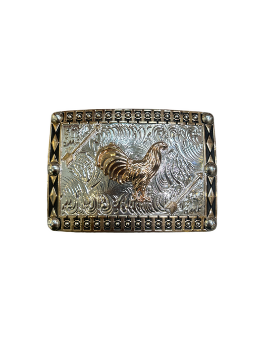 Western style stainless belt buckle