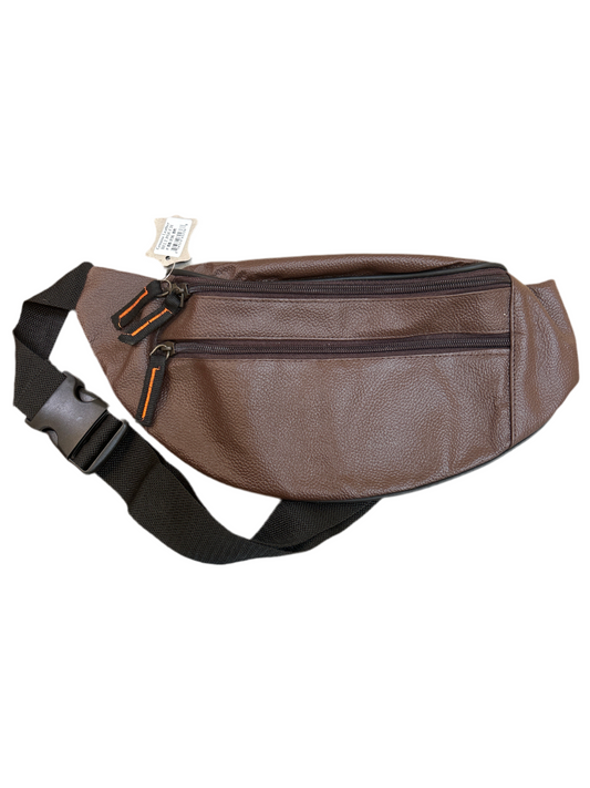 Fanny Pack | Dark Brown | Genuine Leather | Leather Luxe Collection