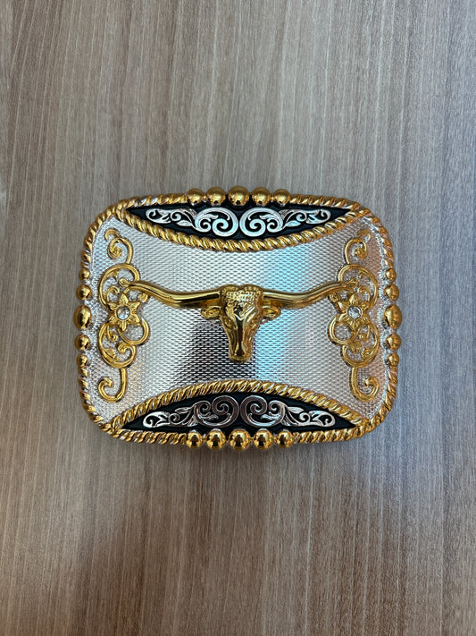 Western-style stainless steel belt buckle