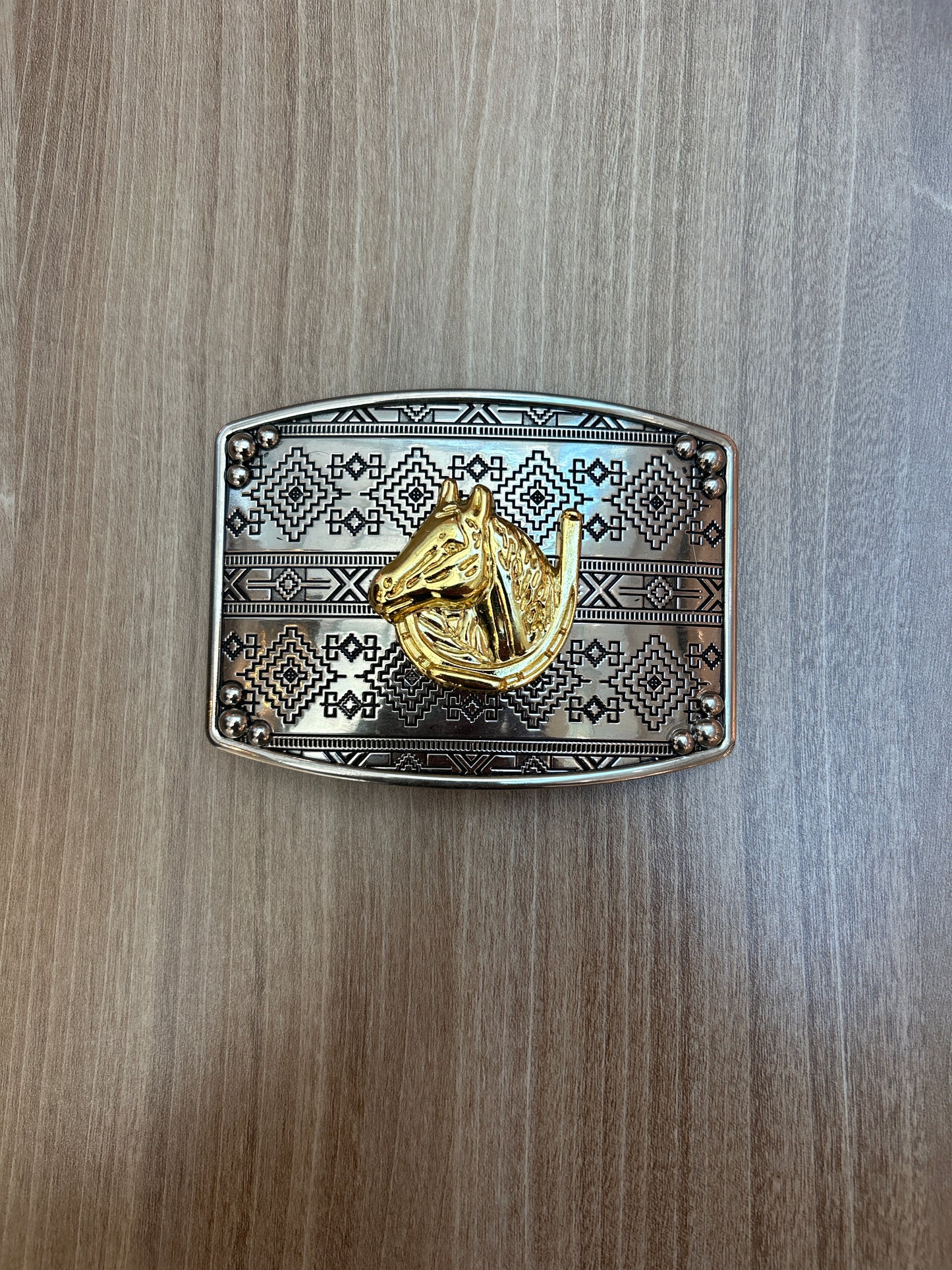 Western-style stainless steel belt buckle