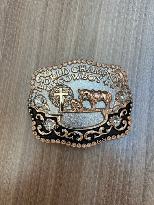 Western-style stainless steel belt buckle