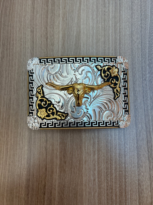 Western-style stainless steel belt buckle