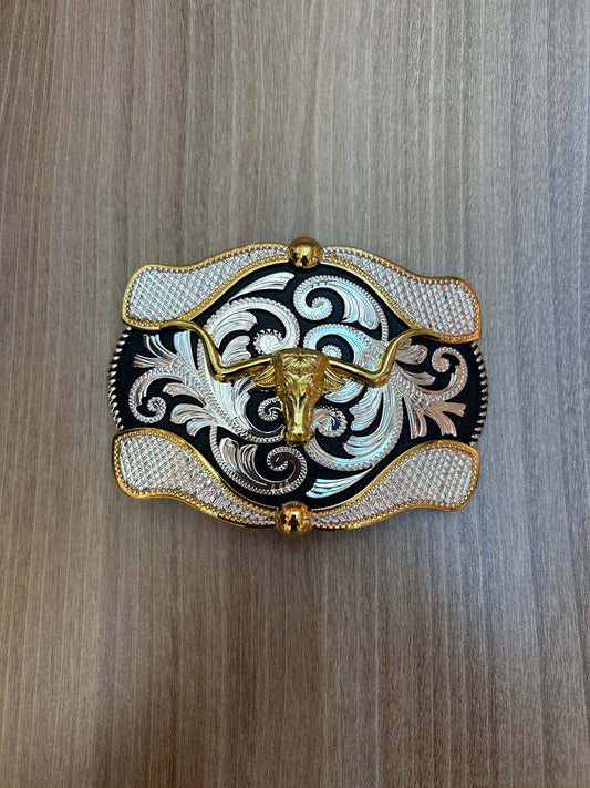 Western-style stainless steel belt buckle