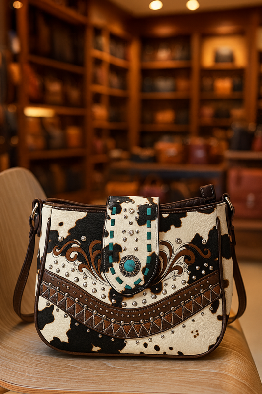 The Cowhide Charm Crossbody